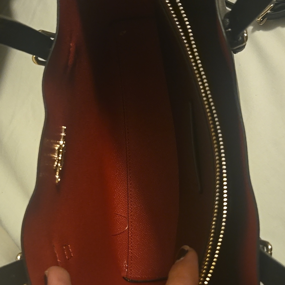 Coach Black and Red Tote Bag: Added Strap With Bag - Picture 3 of 7